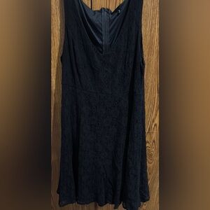 Torrid Black Sleeveless V-Neck A-Line Dress